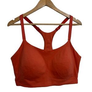 Huug Daily Racerback Bra XL Coral Pullover Adjustable Strap Lightly Padded
